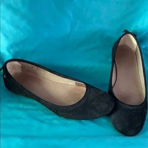 Ugg Black Suede Karlina Geo Perforated Flat